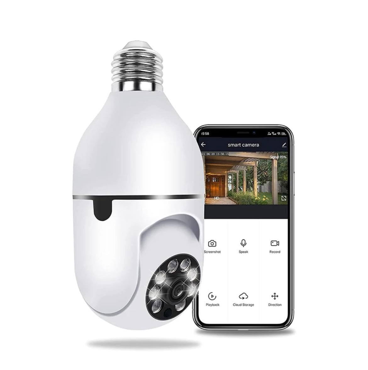 Securia™ Smart Bulb Security Camera